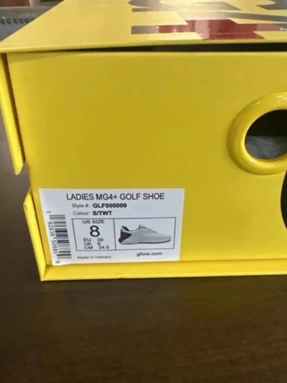 G/FORE GFORE MG4+ Solid Golf Shoe Sneaker Women's Size 8 Snow Twillight NEW - Picture 8 of 8